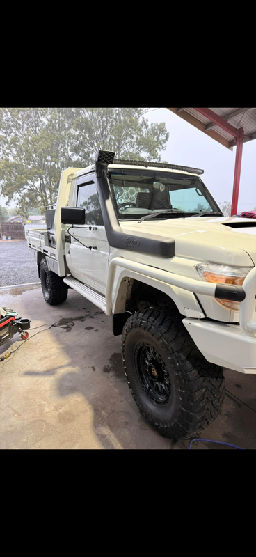 White LandCruiser tray-back after a full detail